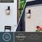 Vaxcel Cottage Grove 2 Light Matte Black Transitional Outdoor Wall Lantern Clear Glass T0775 - alternate 6